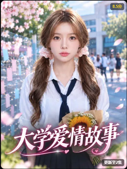 大学爱情故事竖版海报